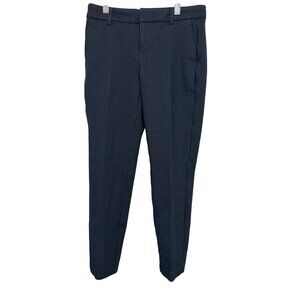 Liverpool Navy Blue Petite 0/25 Tapered Ankle Pants With Textured Finish